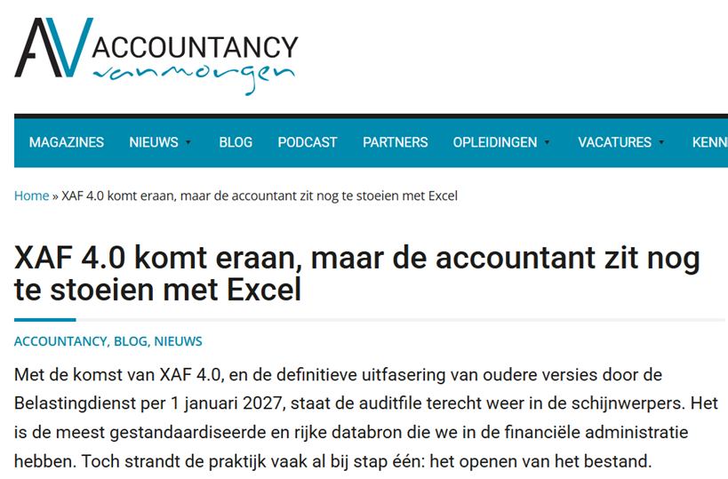 Opiniestuk Fiba.nl op Accountancy Vanmorgen